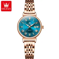 OLEVS 9997 Women's Watch - SkyBlue & RoseGold